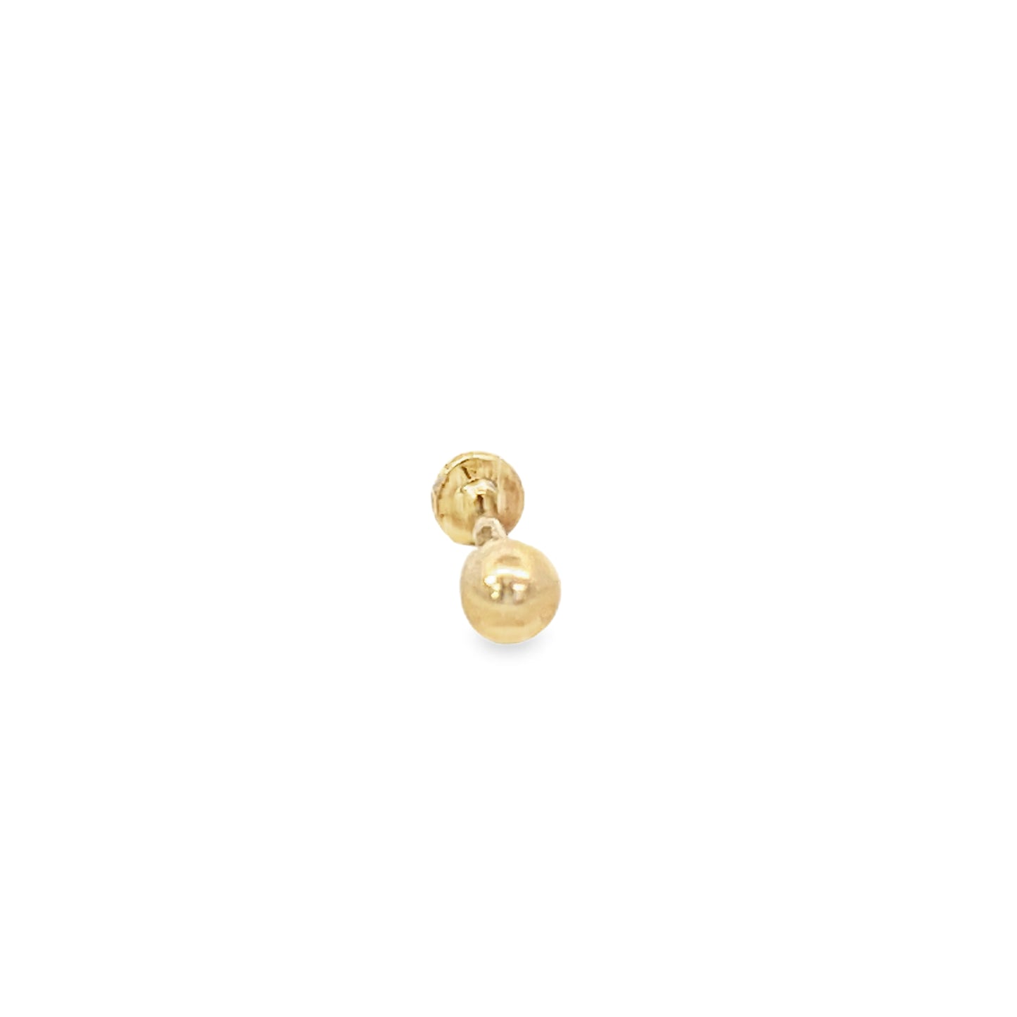 14K Gold Shiny Medium Ball Piercing