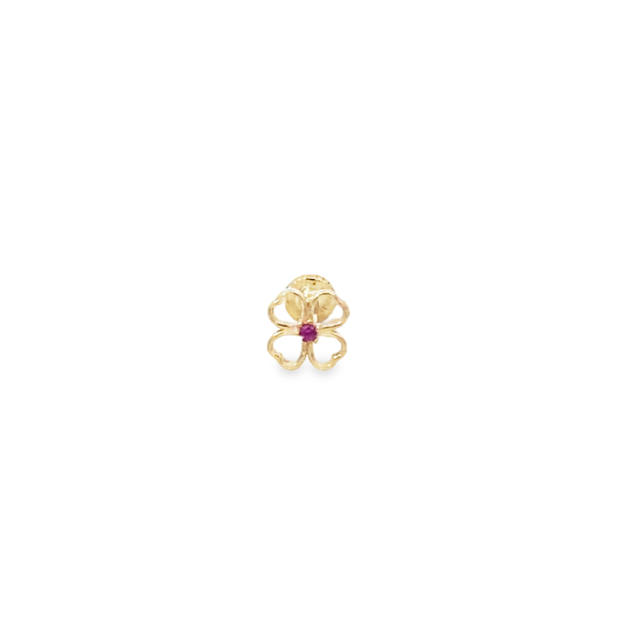 14K Gold Pink Flower Piercing | Luby Gold Collection | Luby 