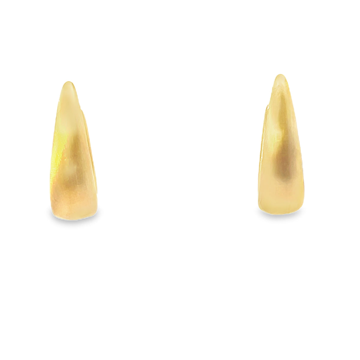 14K Gold Matte Drop Earrings | Luby Gold Collection | Luby 