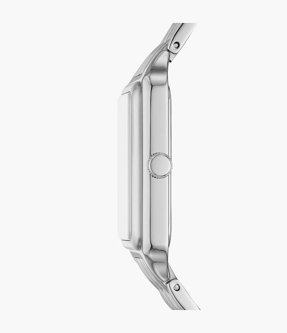 Raquel Three-Hand Date Stainless Steel Watch | Fossil | Luby 