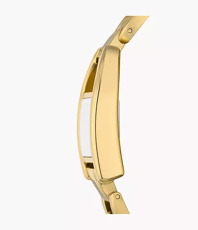 Harwell Three-Hand Gold-Tone Stainless Steel Watch | Fossil | Luby 