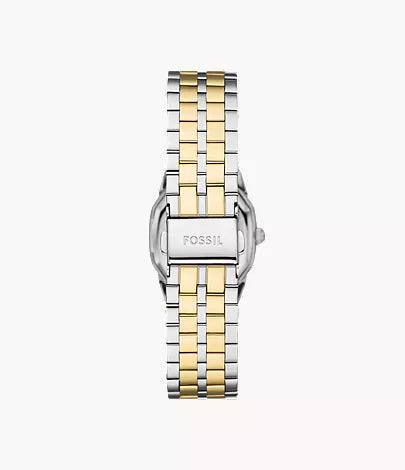 Harlow Three-Hand Two-Tone Stainless Steel Watch | Fossil | Luby 
