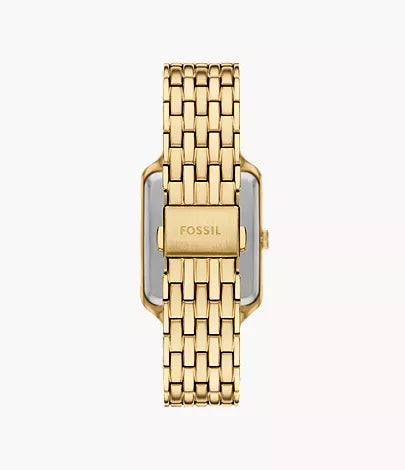 Raquel Sun Moon Multifunction Gold-Tone Stainless Steel Watch | Fossil | Luby 