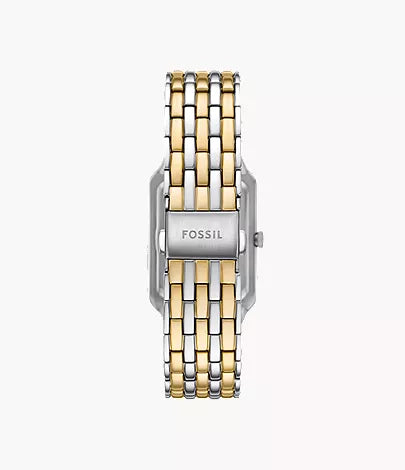 Raquel Sun Moon Multifunction Two-Tone Stainless Steel Watch | Fossil | Luby 