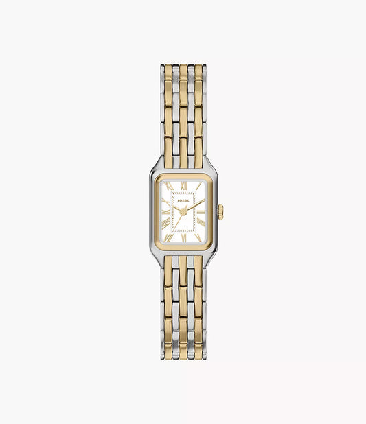 Raquel Mini Three-Hand Two-Tone Stainless Steel Watch