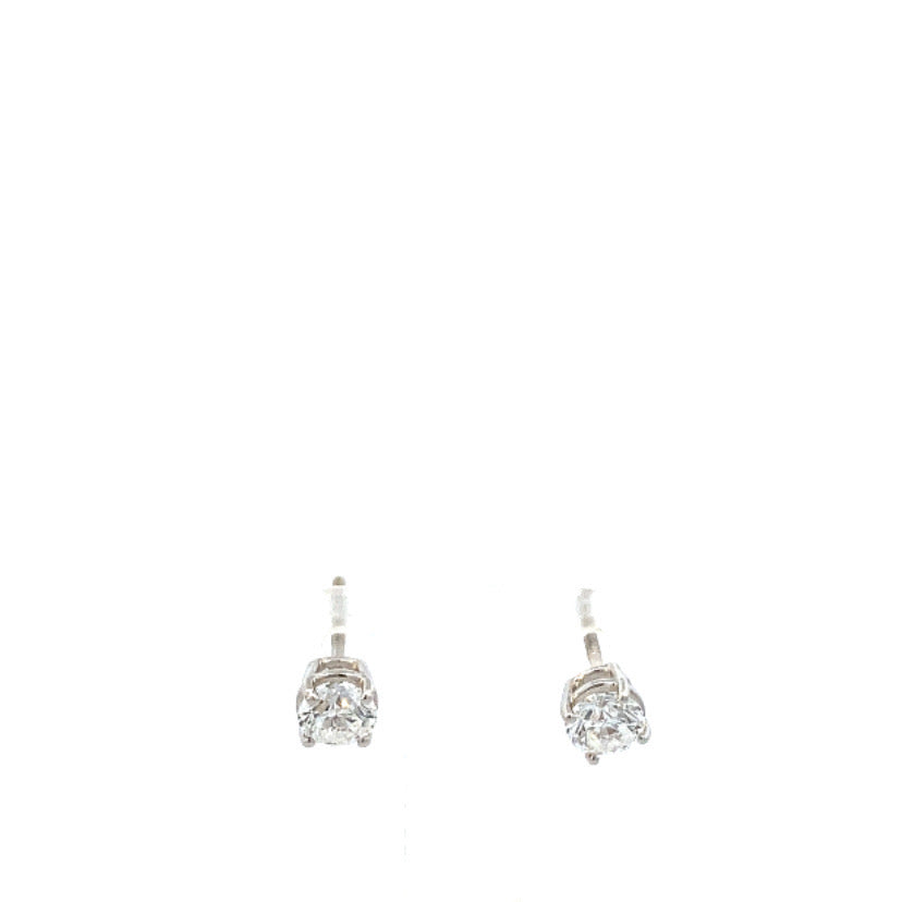 Smiling Rocks Essentials 1.00ct Solitaire Earrings Lab Grown Diamond | Smiling Rocks | Luby 