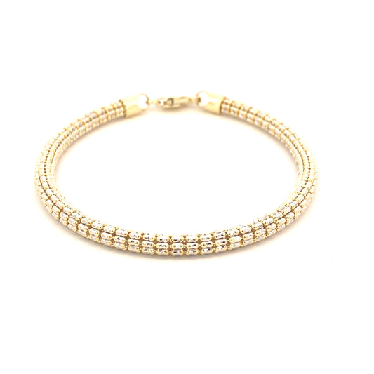 14K Gold Eternity Bracelet with CZ | Luby Gold Collection | Luby 