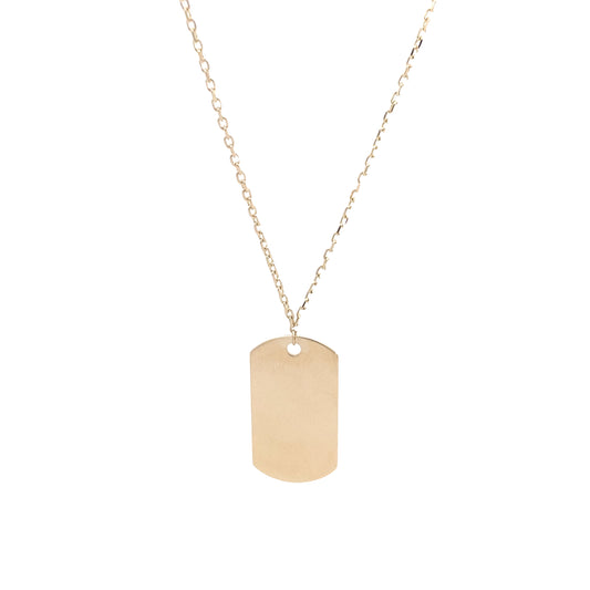 14K Gold ID Pendant Necklace | Luby Gold Collection | Luby 