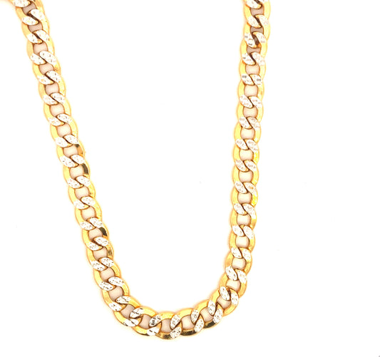 14K Cuban Link Two-Tone Gold Chain | Luby Gold Collection | Luby 