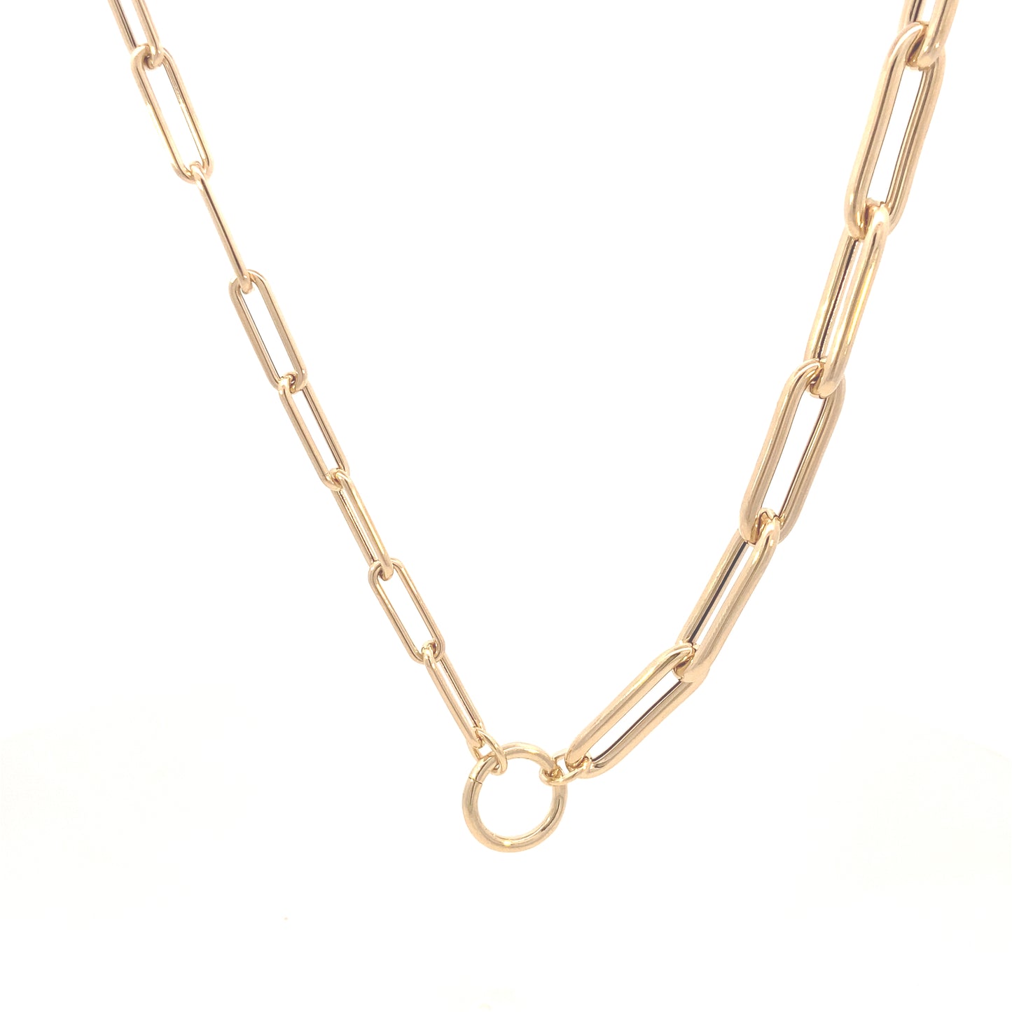 14K Gold Paperclip Neck-Lobster | Luby Gold Collection | Luby 