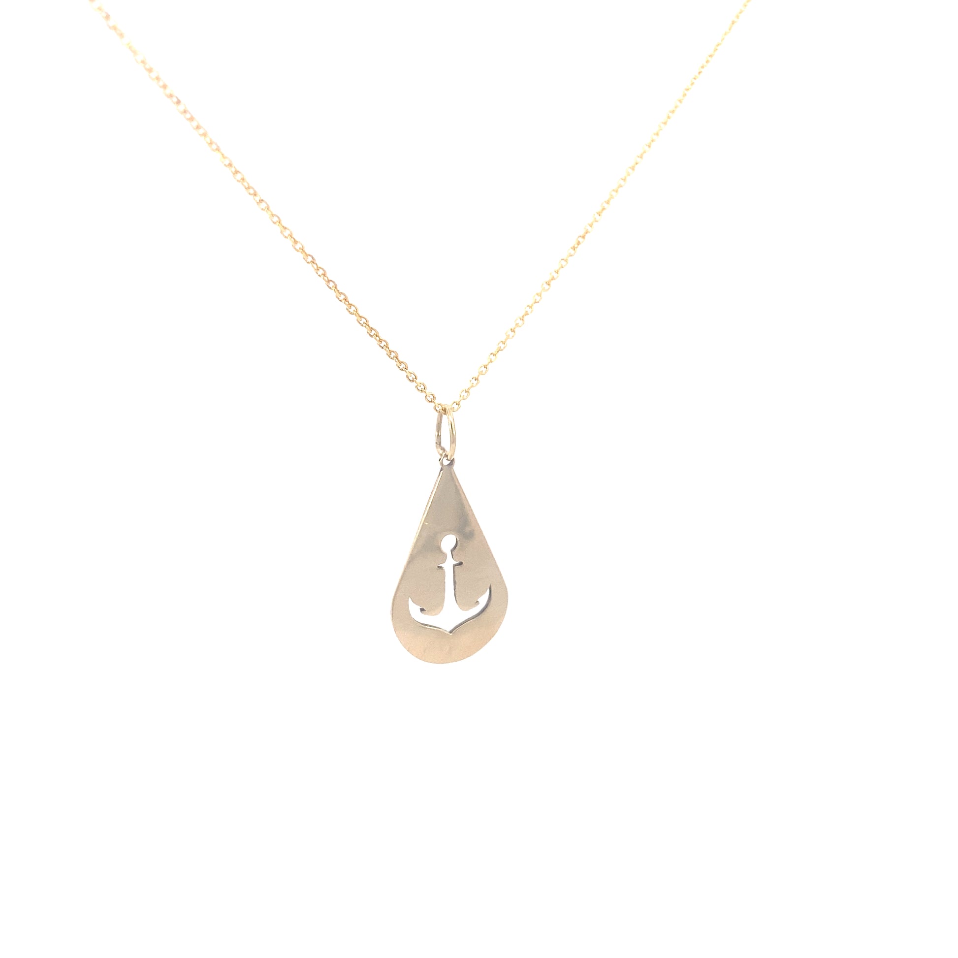 14K Gold Custom Anchor Pendant | Luby Gold Collection | Luby 
