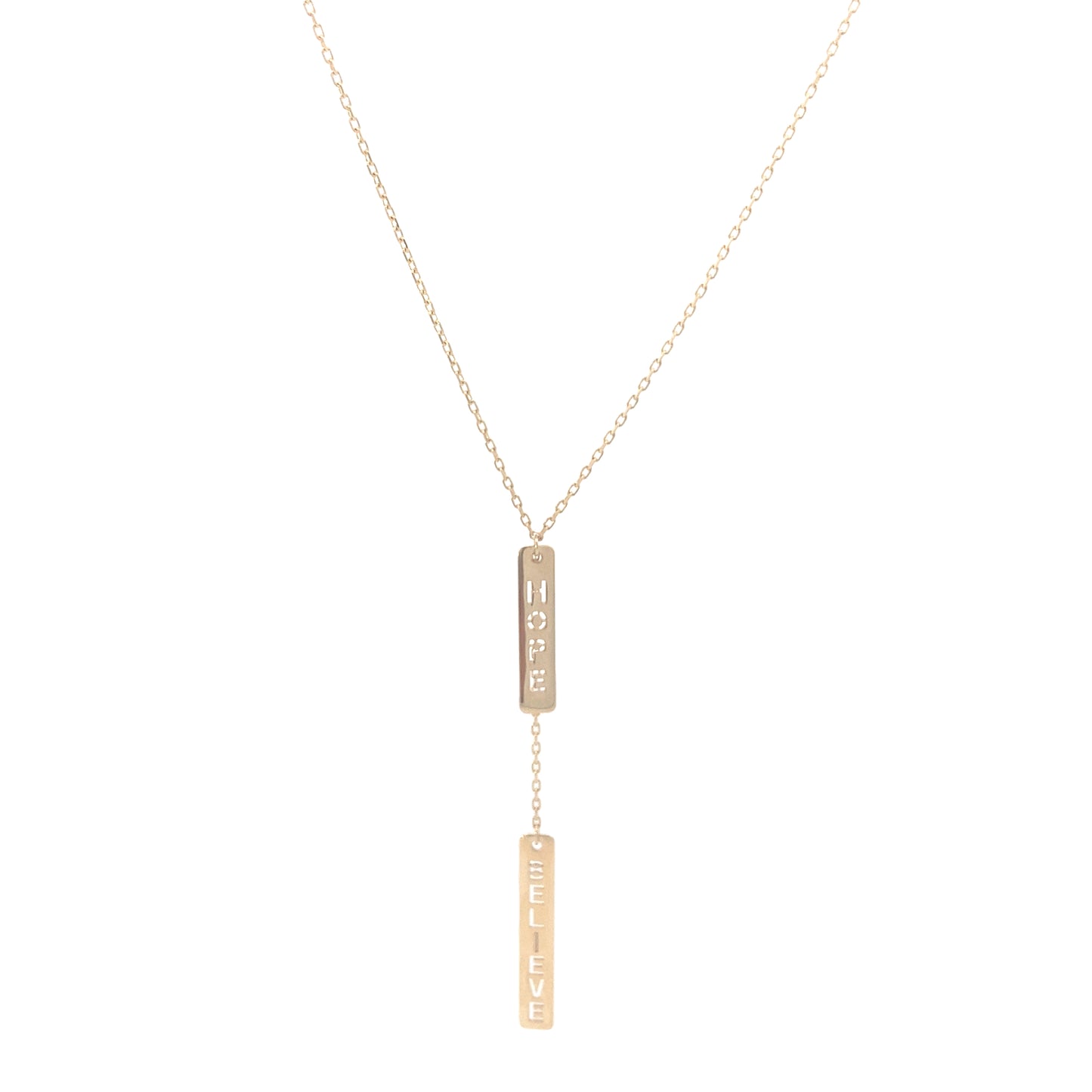 14K Gold Hope and Believe Necklace | Luby Gold Collection | Luby 