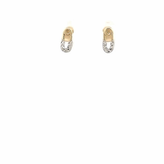 14K Gold Safety Pin Stud | Luby Gold Collection | Luby 