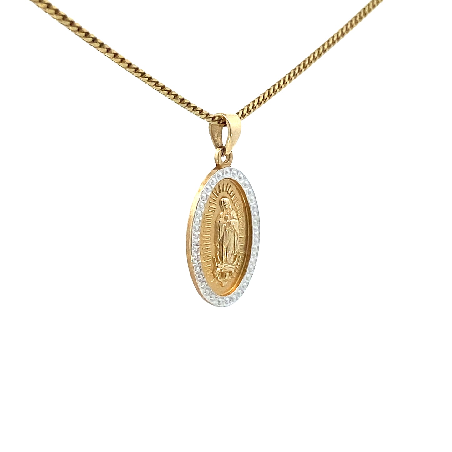 14k Gold 2/T Virgin Pendant | Luby Gold Collection | Luby 