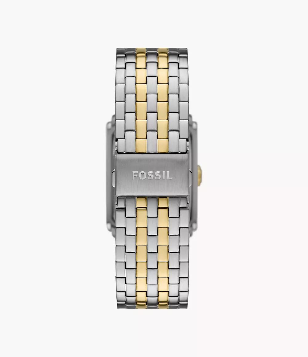 Carraway Three-Hand Two-Tone Stainless Steel Watch | Fossil | Luby 