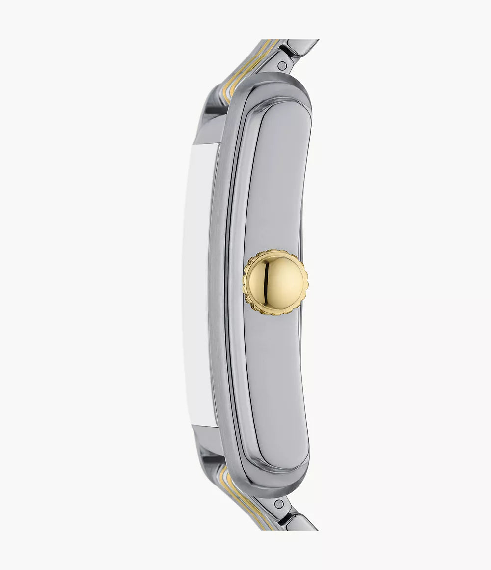 Carraway Three-Hand Two-Tone Stainless Steel Watch | Fossil | Luby 