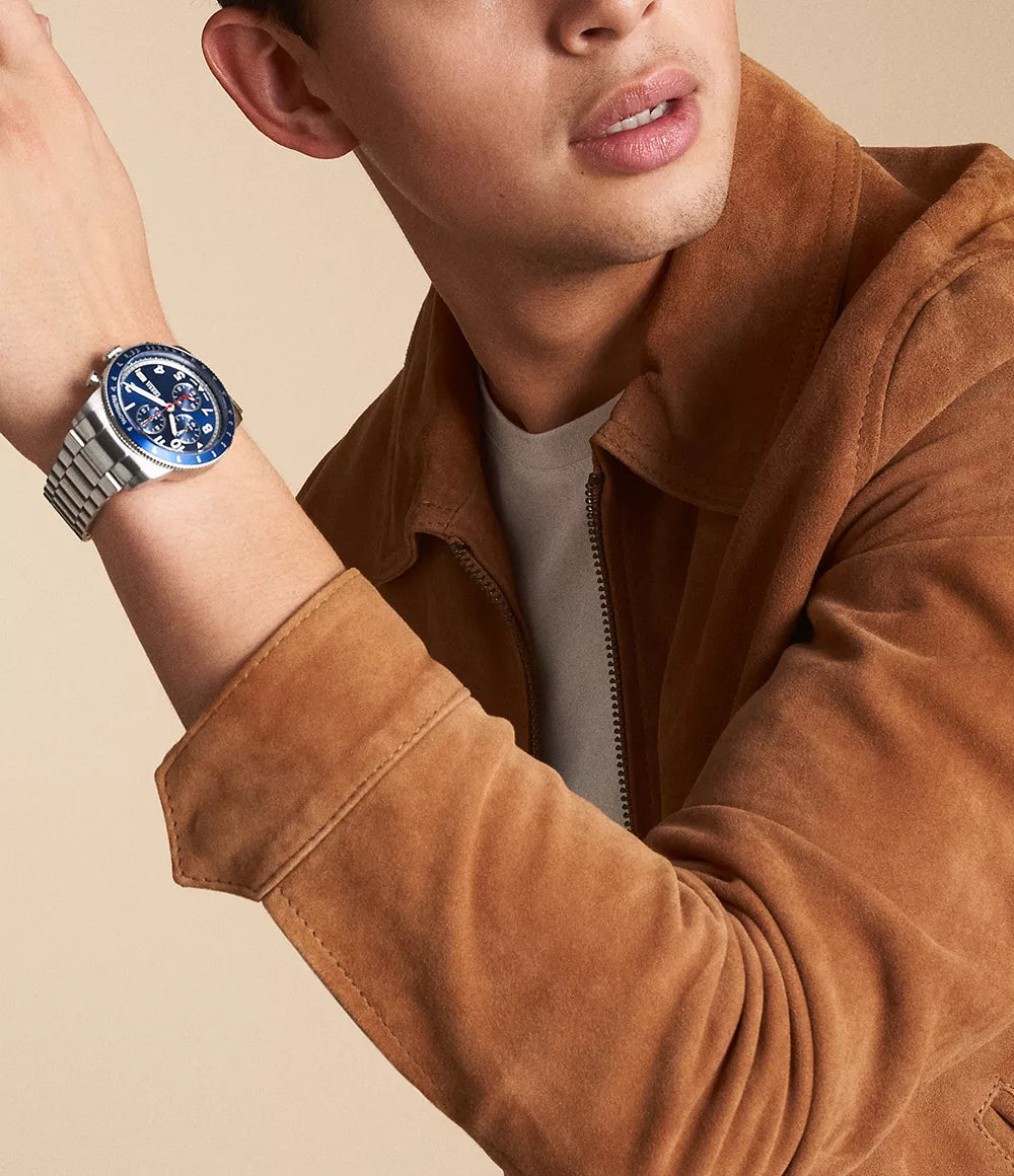 Sport Tourer Chronograph Stainless Steel Watch | Fossil | Luby 