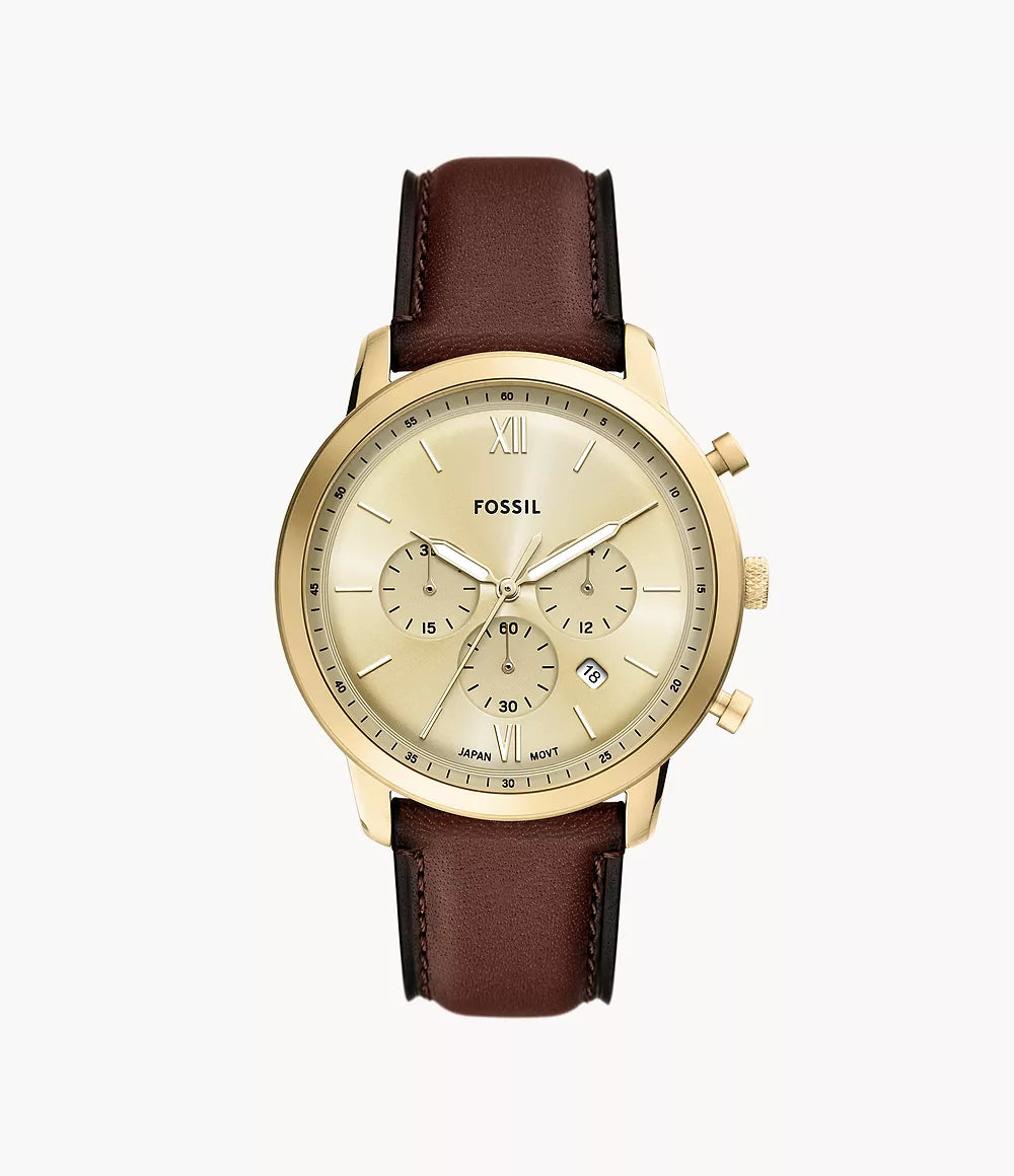 Neutra Chronograph Brown Leather Watch