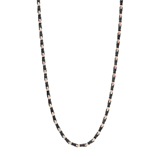 Zancan 18K Rose Gold Ceramic Black Necklace | Zancan | Luby 