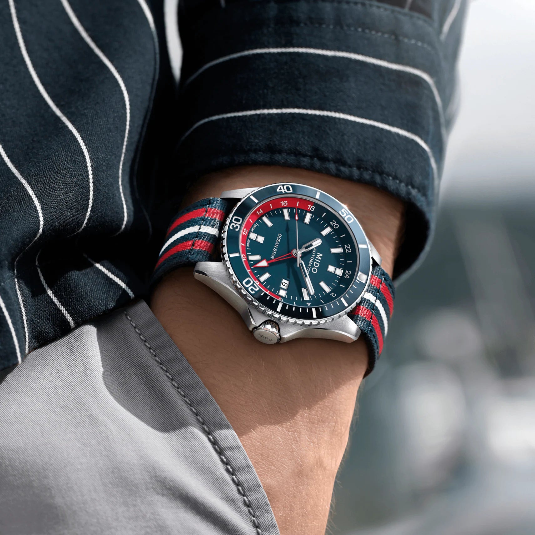 Special Edition OCEAN STAR GMT (1 EXTRA STRAP) | Mido | Luby 