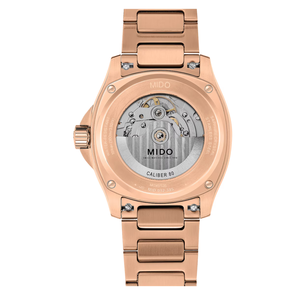 Multifort TV Big Date Rose Gold-  Blue Dial