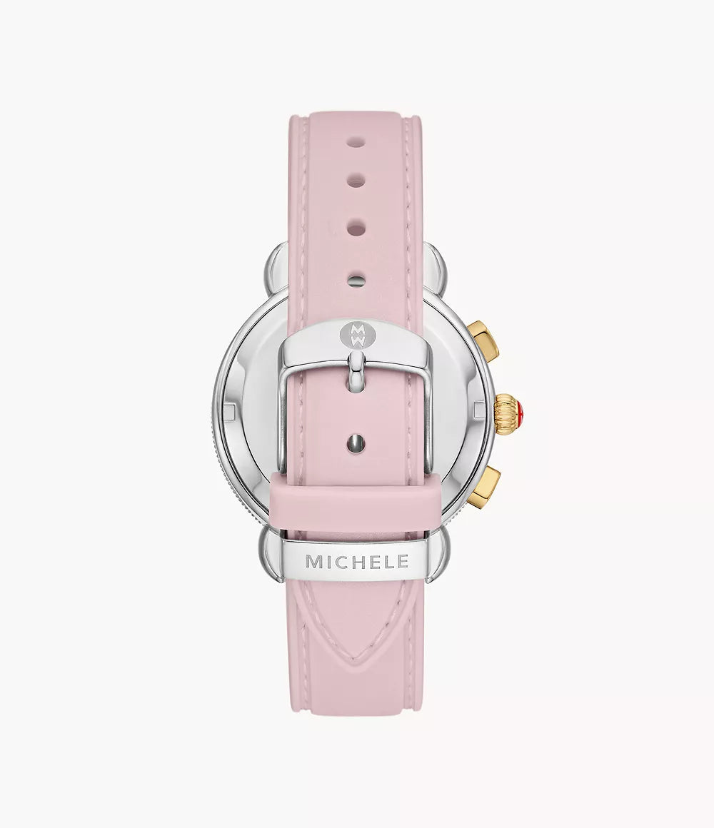 Sporty Sport Sail Two-Tone Peony Silicone Watch | Michele | Luby 