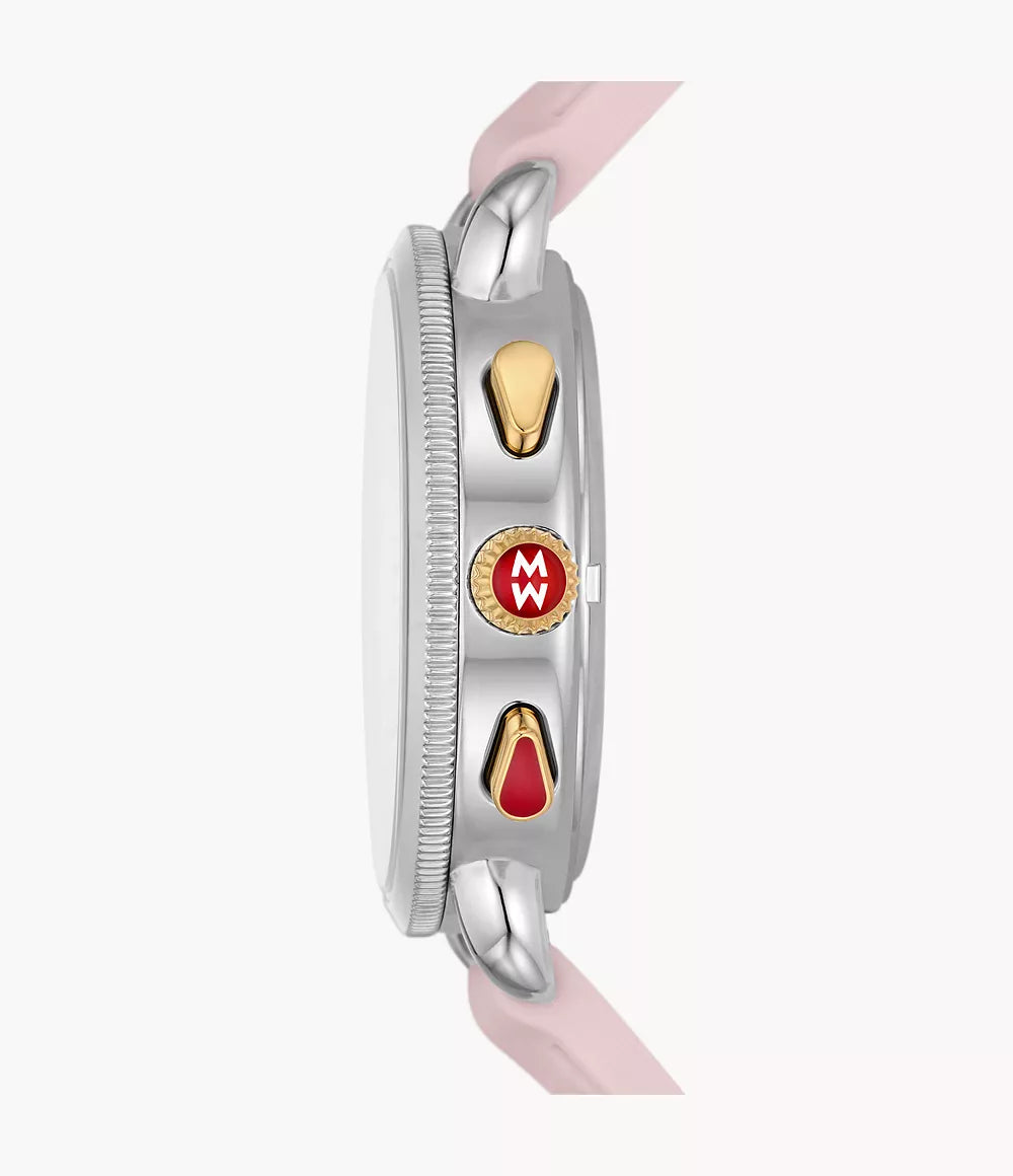 Sporty Sport Sail Two-Tone Peony Silicone Watch | Michele | Luby 