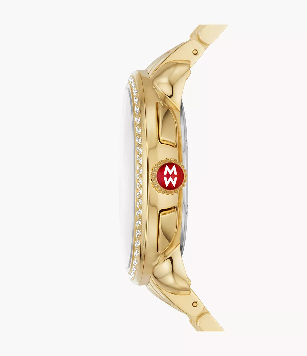 Serein Two-Tone 18K Gold-Plated Diamond Watch | Michele | Luby 