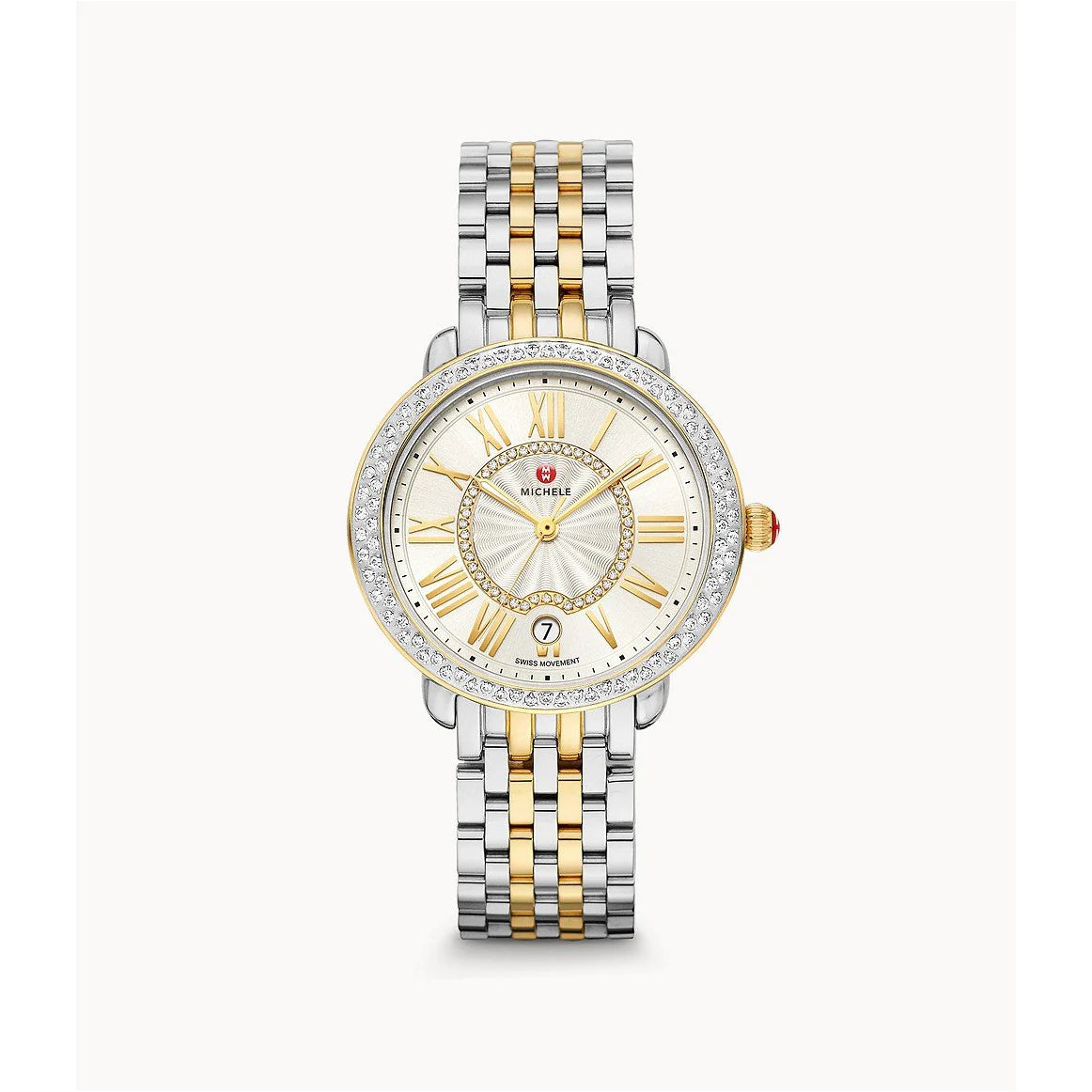 Serein Mid Two-Tone Diamond Watch | Michele | Luby 