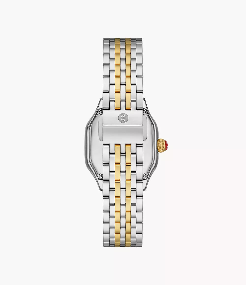 Meggie Two-Tone 18K Gold-Plated Diamond Dial Watch | Michele | Luby 