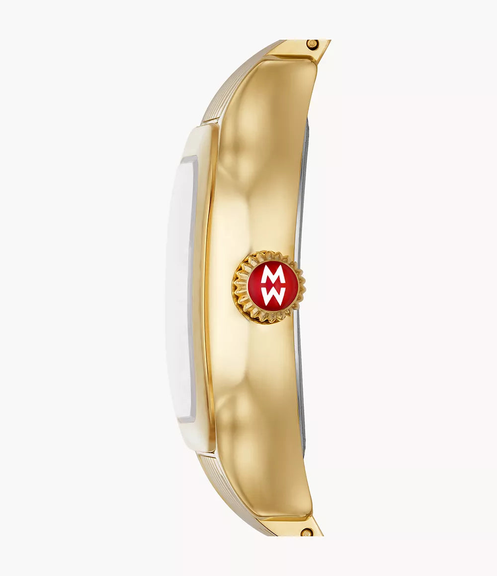Meggie 18K Gold-Plated Diamond Watch | Michele | Luby 
