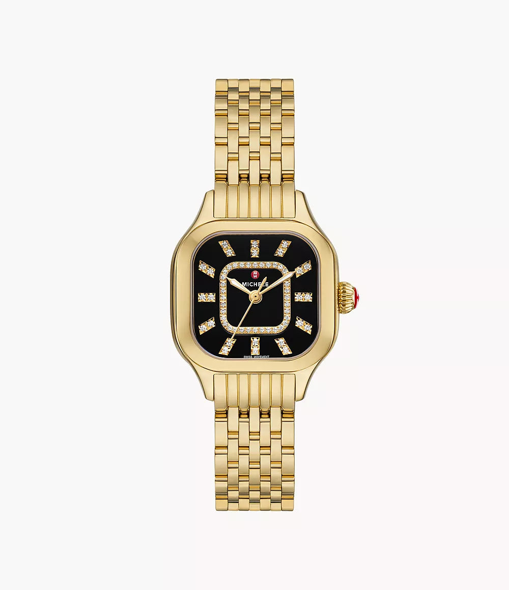 Meggie 18K Gold-Plated Diamond Watch | Michele | Luby 