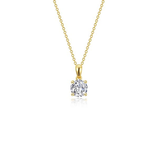 0.70 CTW 4-Prong Solitaire Necklace