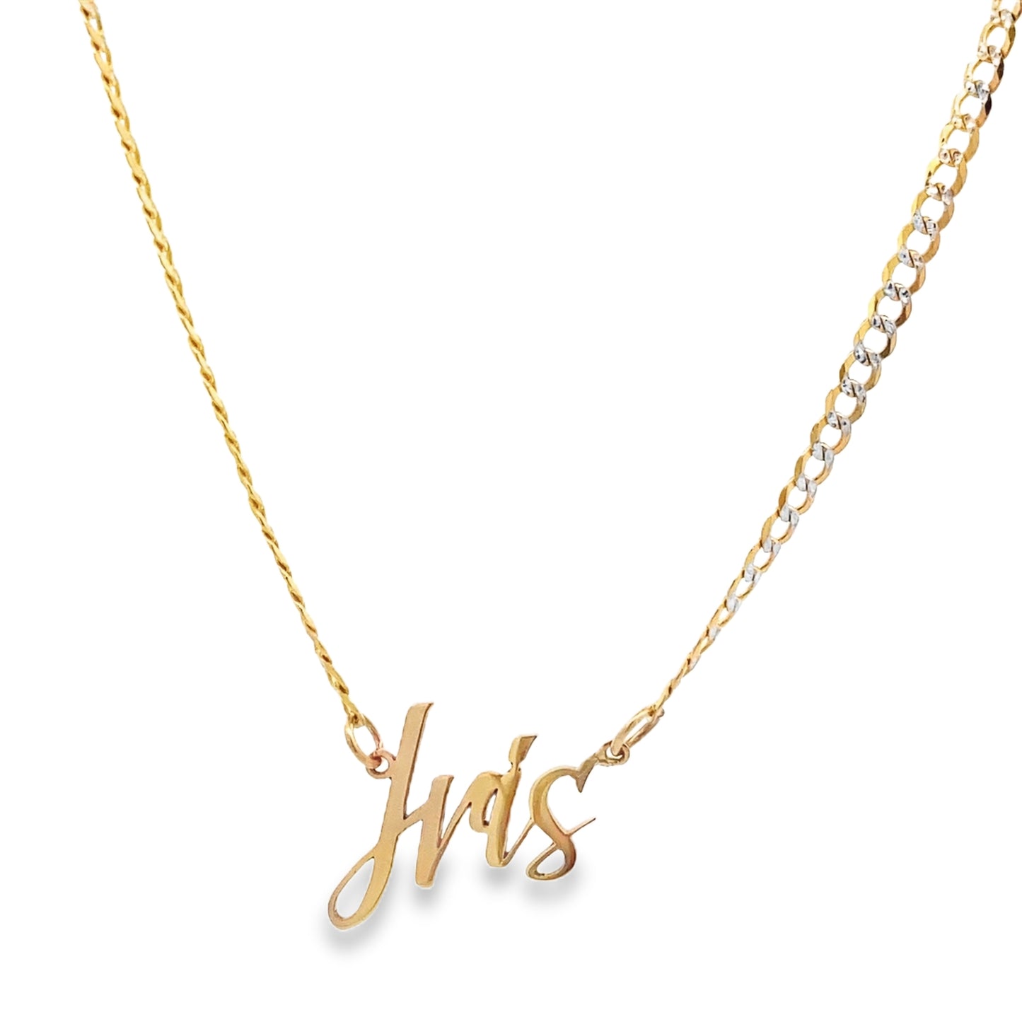 14K Gold Custom Name AB Four Letters