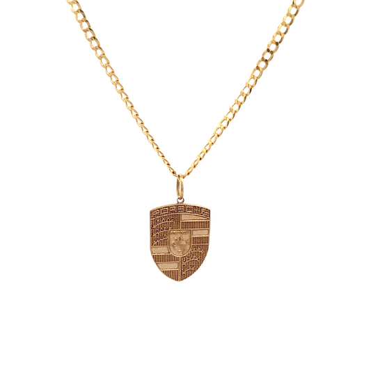 14K Gold Pors Custom Pendant