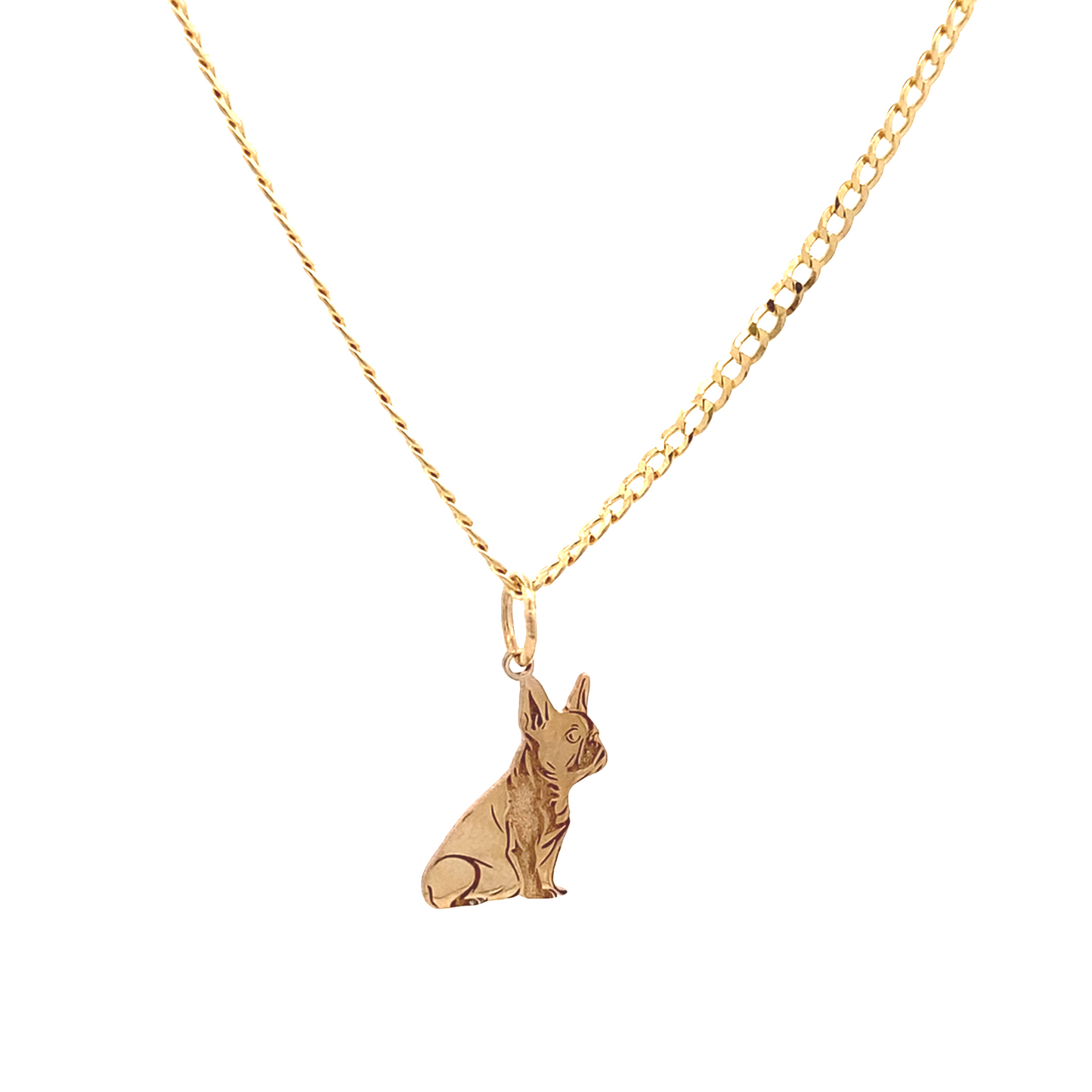 14K Gold French Bulldog Custom Pendant