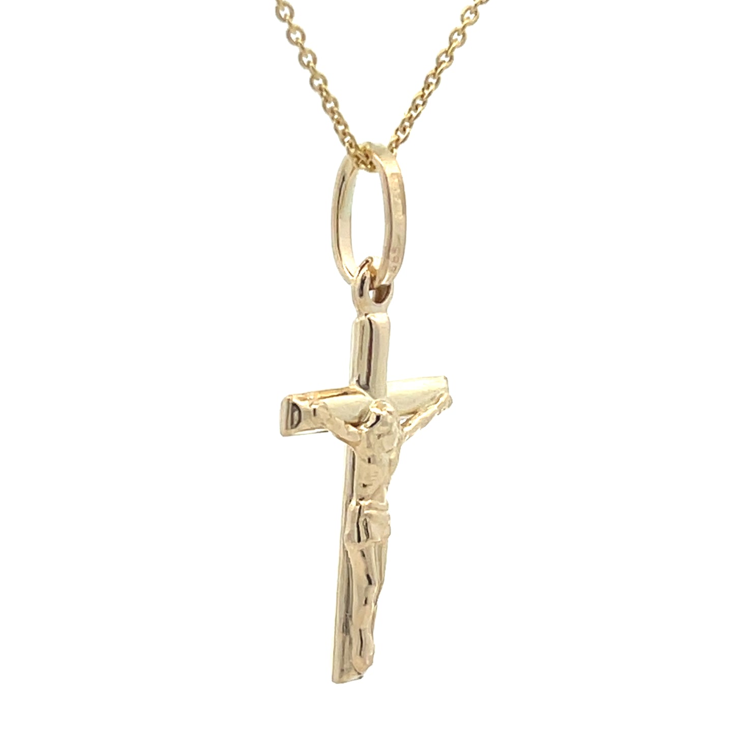 14K Gold Sacred Jesus Light Cross