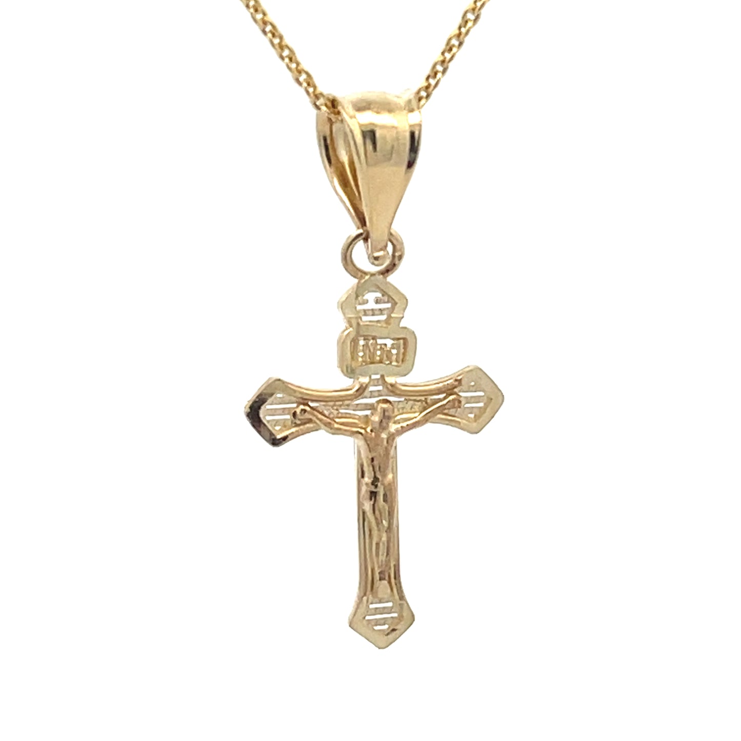 14K Gold Medium Jesus Pendant