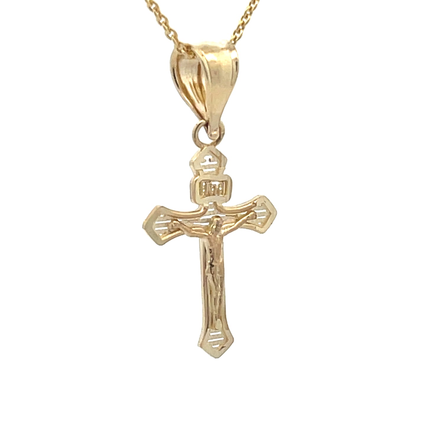 14K Gold Medium Jesus Pendant