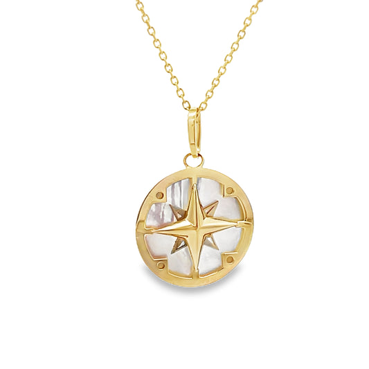 14k Gold Nautical Star Pendant