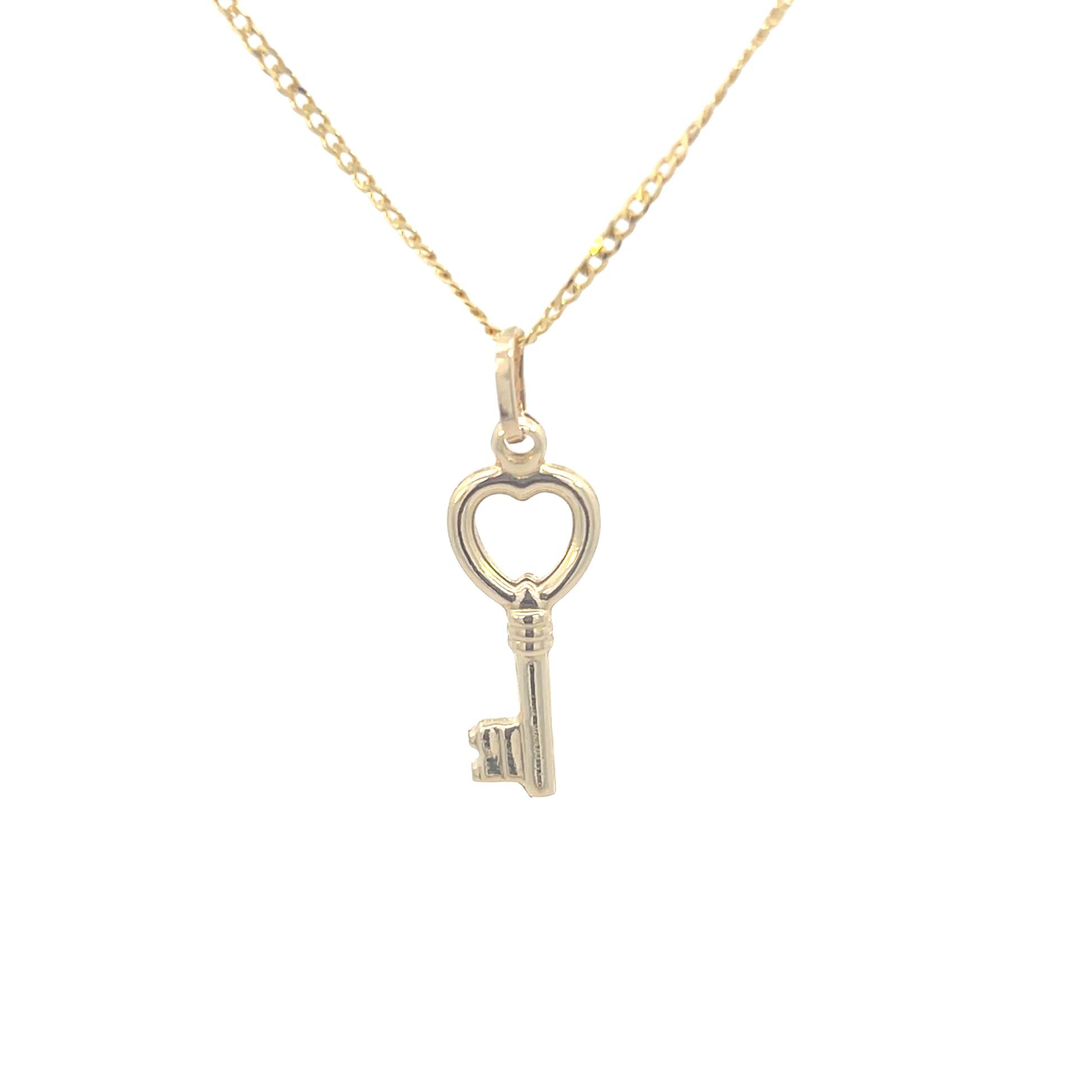 14K Gold Key Heart Pendant | Luby Gold Collection | Luby 
