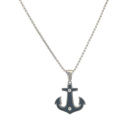 Hector By Marcello Pane Necklace Anchor Black | Hector by Marcello Pane | Luby 