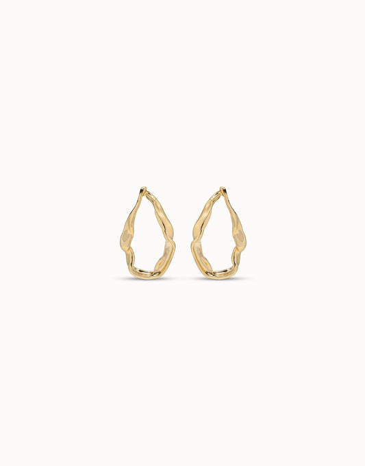 Pendientes maxi de eslabones bañados en oro de 18k | Uno de 50 | Luby 