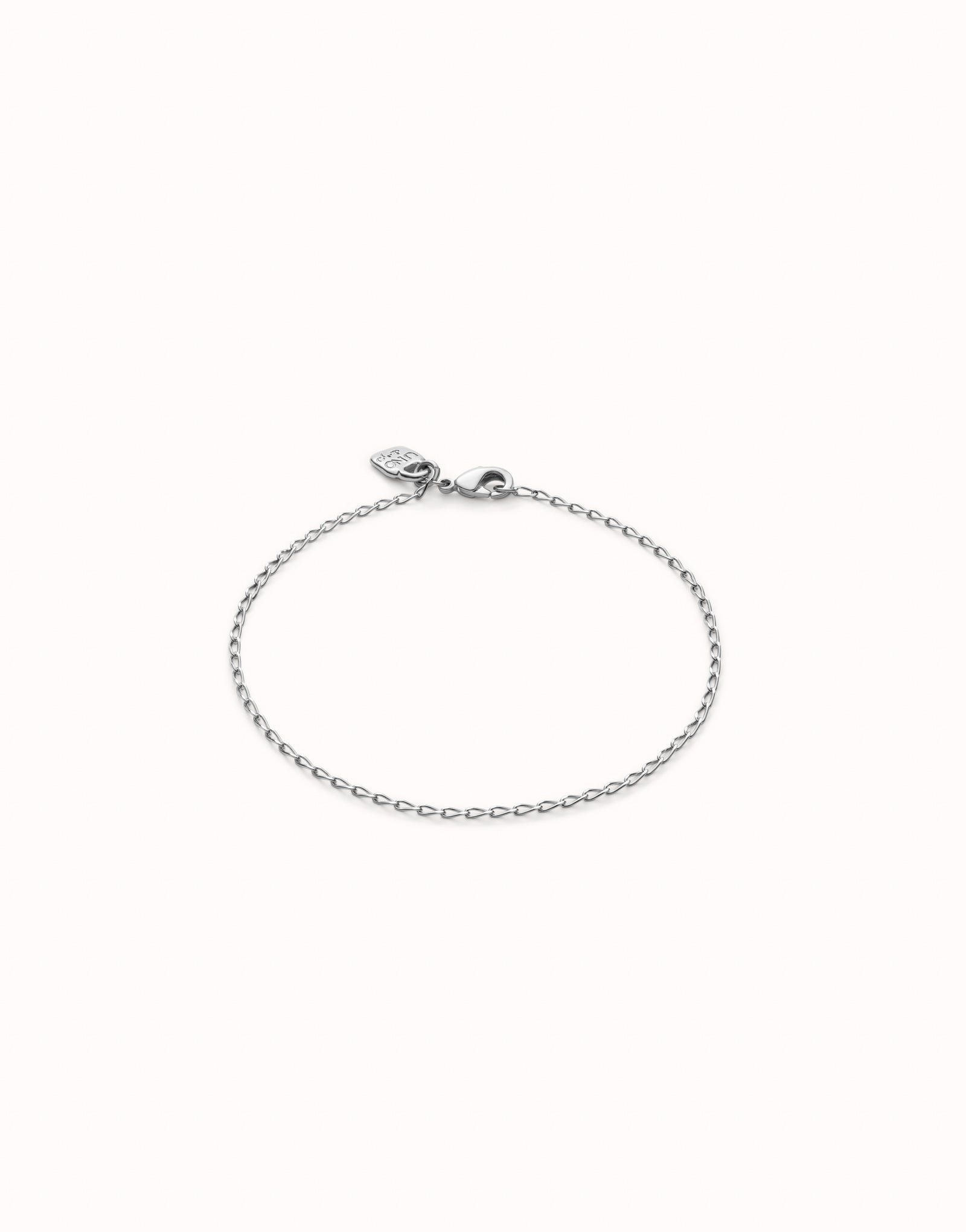 Pulsera con eslabones obalados bañada en plata de ley | Uno de 50 | Luby 
