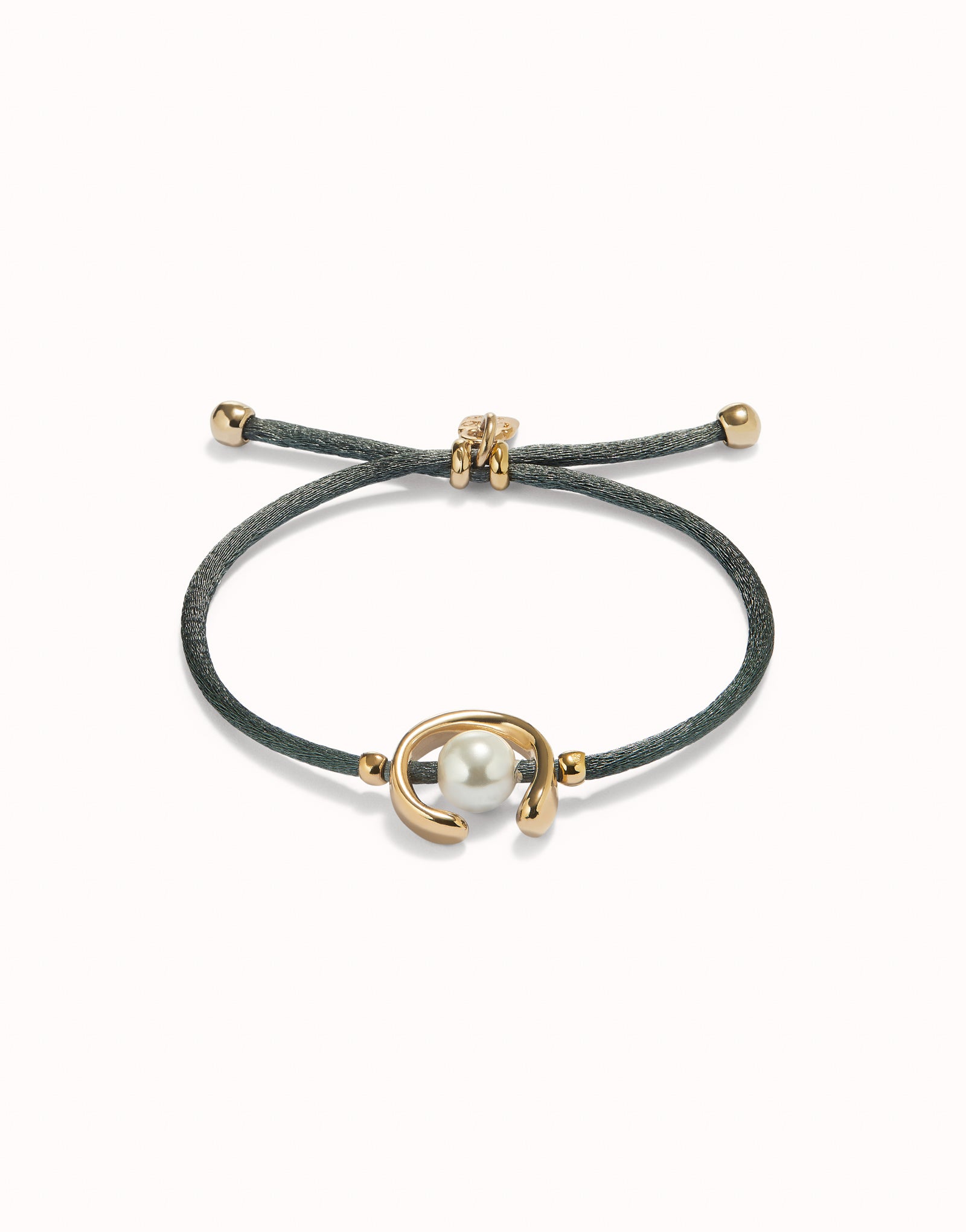 18K gold-plated thread bracelet with shell pearl accessory | Uno de 50 | Luby 