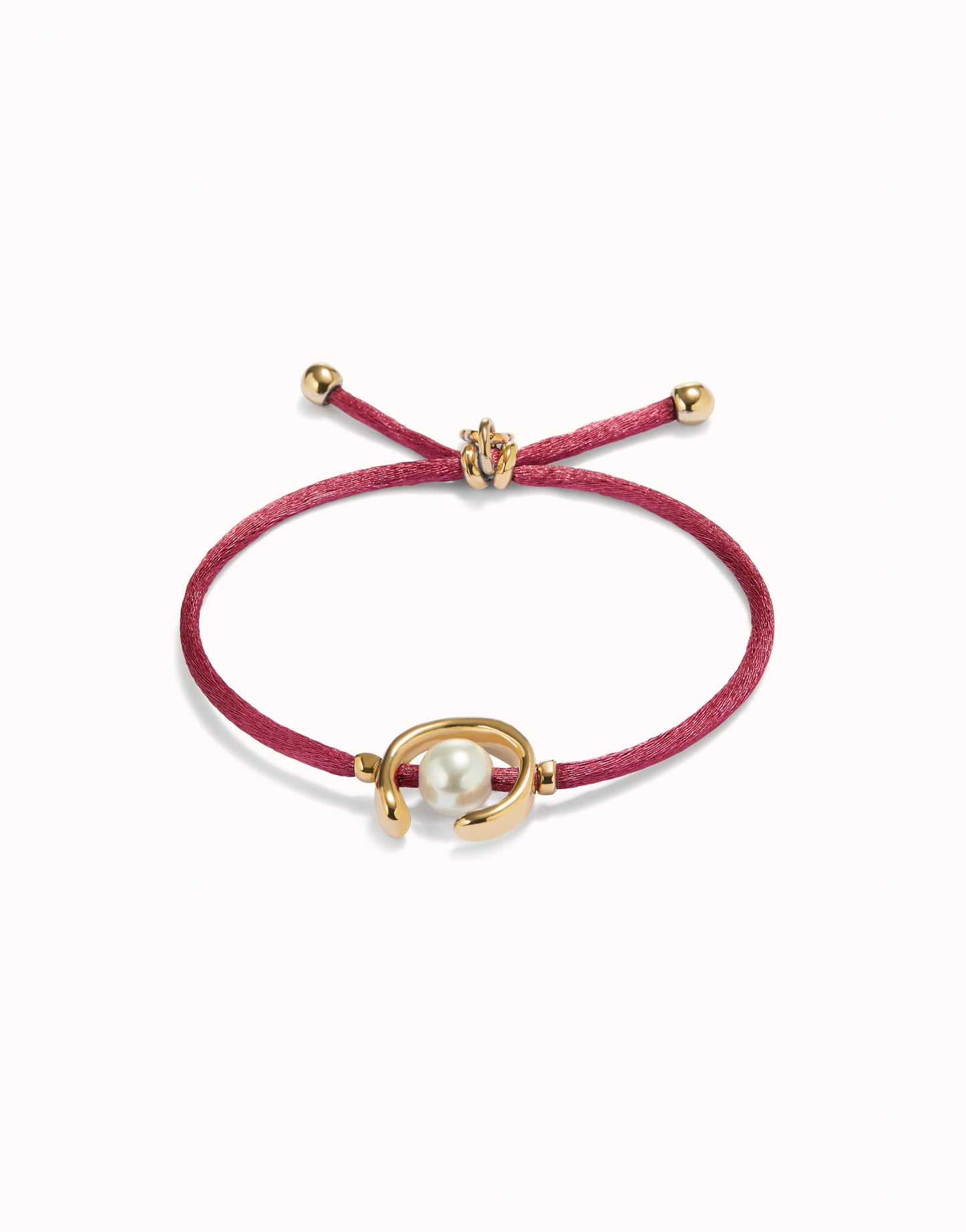 18K gold-plated thread bracelet with shell pearl accessory | Uno de 50 | Luby 