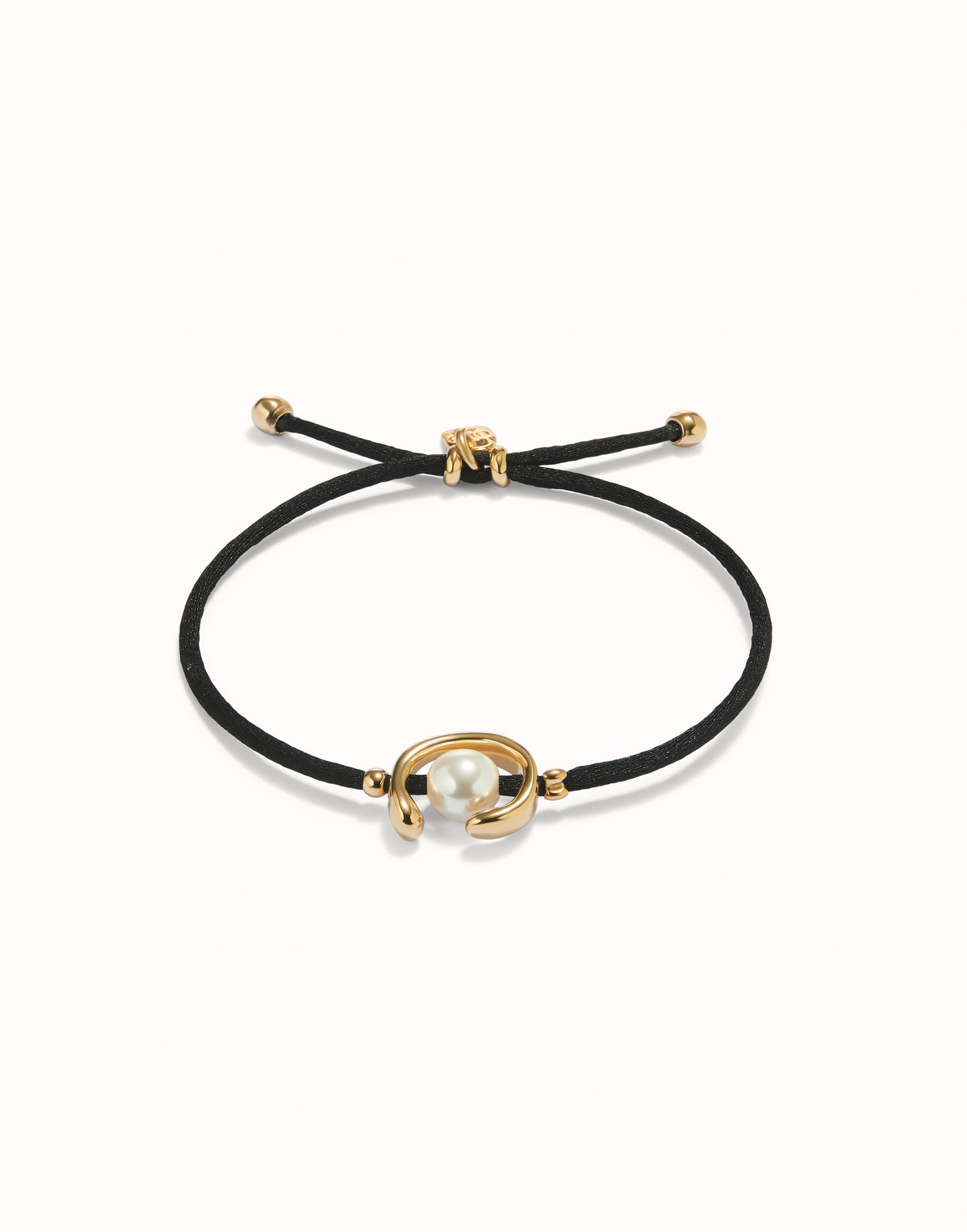 18K gold-plated thread bracelet with shell pearl accessory | Uno de 50 | Luby 