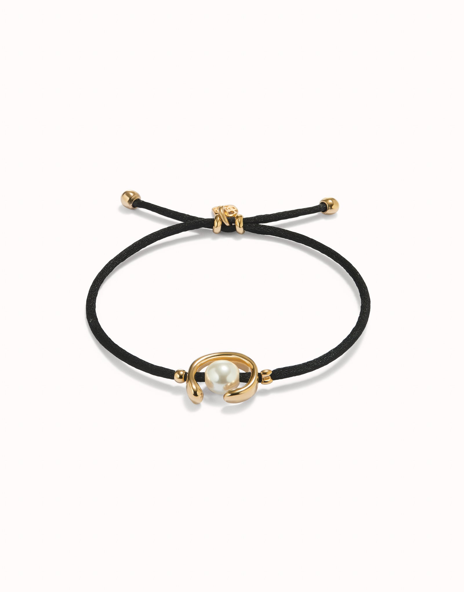 18K gold-plated thread bracelet with shell pearl accessory | Uno de 50 | Luby 