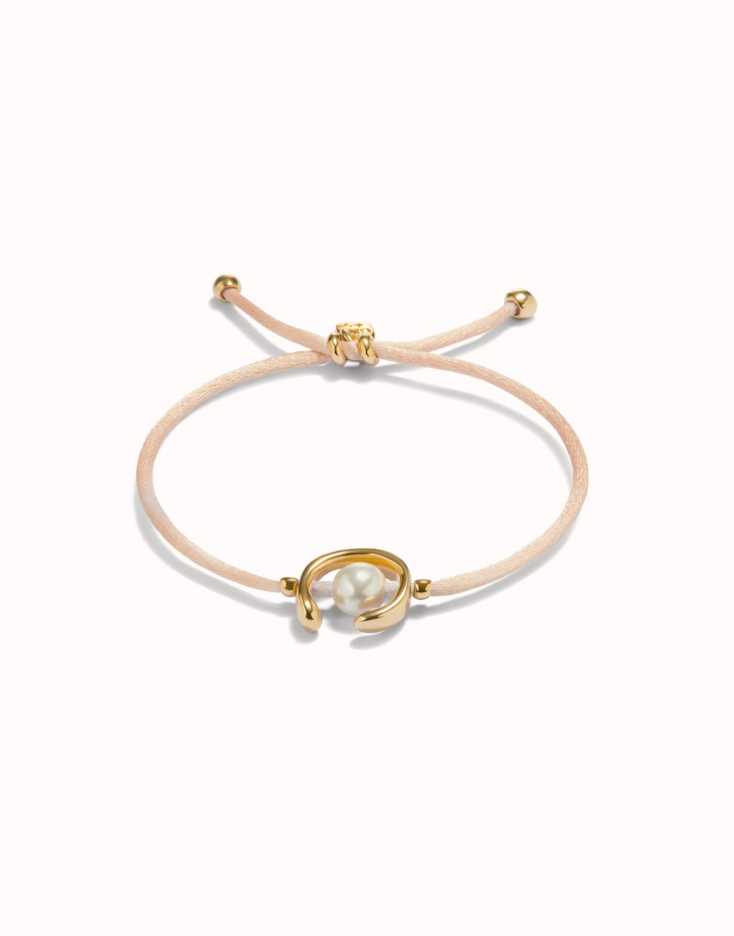 18K gold-plated thread bracelet with shell pearl accessory | Uno de 50 | Luby 