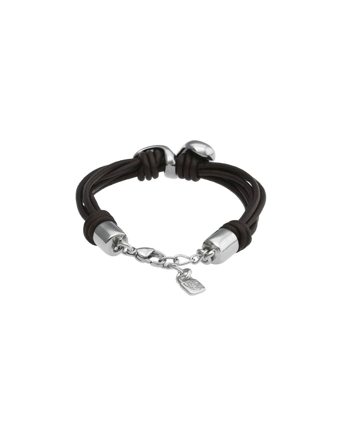 Essentia Leather Gold Bracelet
